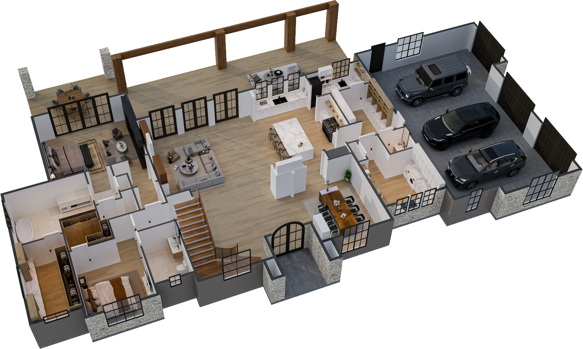 Main level floor plan