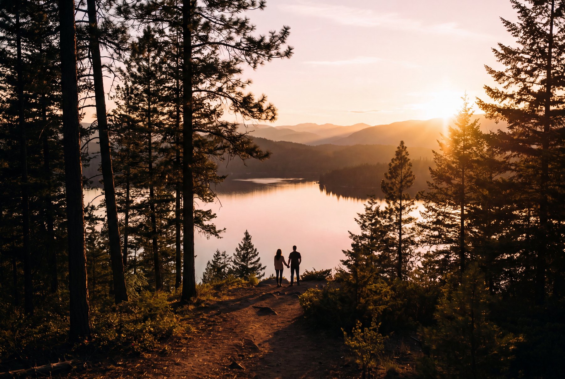 Sunset above Hayden Lake